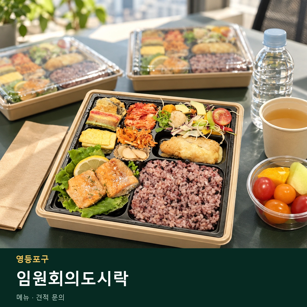 영등포구 임원회의도시락 메뉴와 주문 목적 안내 이미지